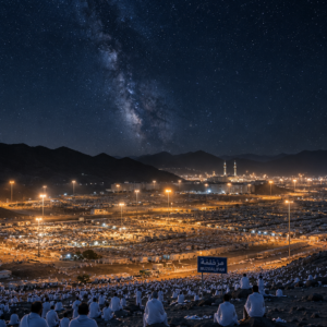 Muzdalifah sous un ciel étoilé