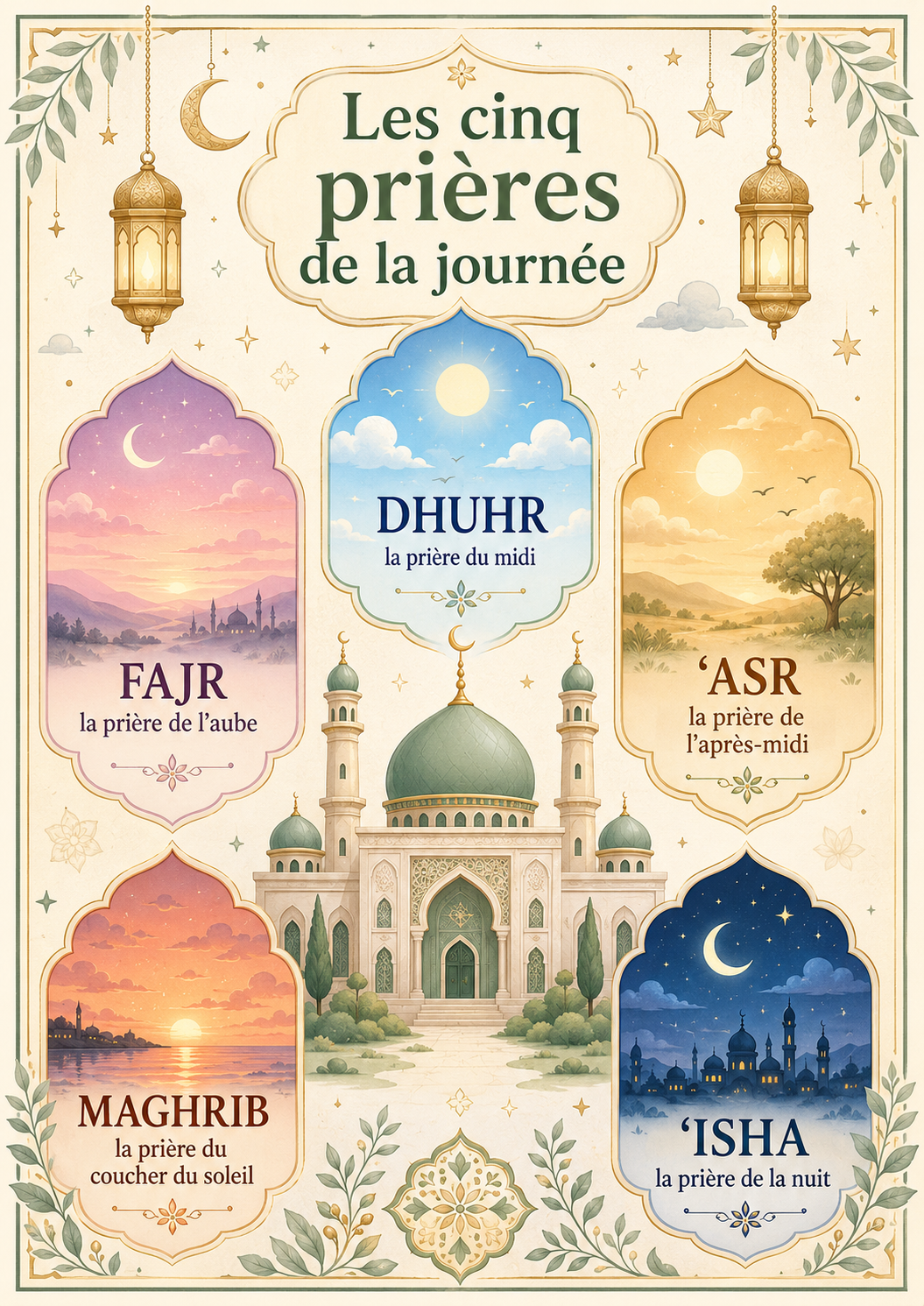 Les cinq prières de la journée