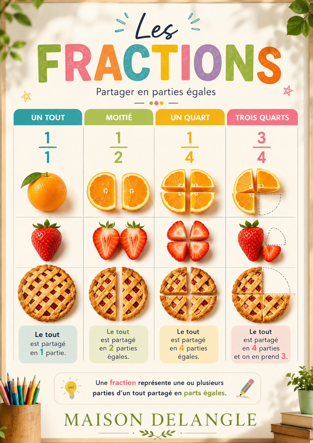 Les Fractions en Couleurs